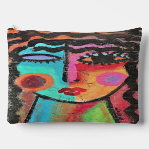 Colourful Abstract Art Accessory Pouch