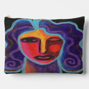 Colourful Abstract Art Accessory Pouch