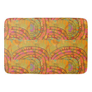 Colourful Abstract Art Bath Mat