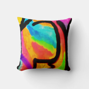 Colourful Abstract Art Cushion