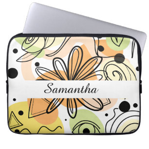 Colourful Abstract Art Drawing Laptop Sleeve