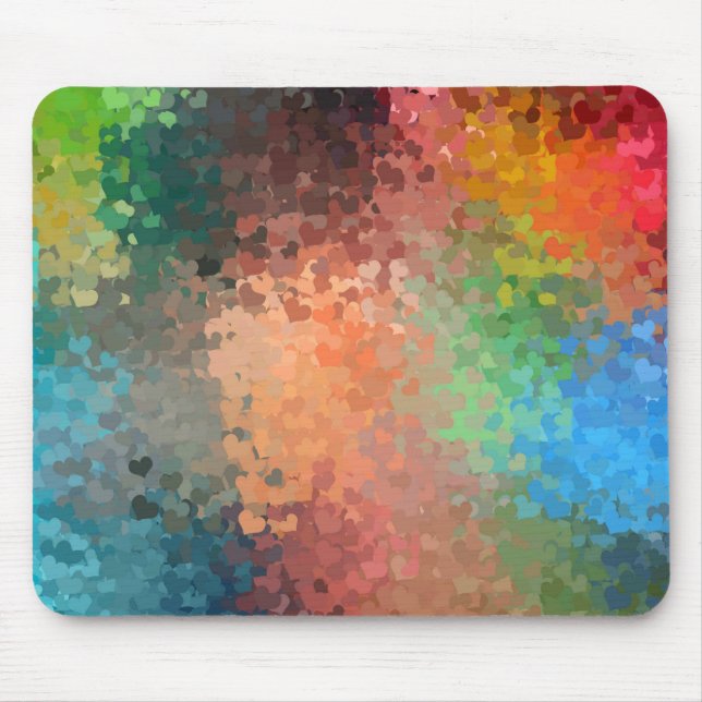 Colourful Abstract Art Elegant Trendy Template Mouse Pad (Front)
