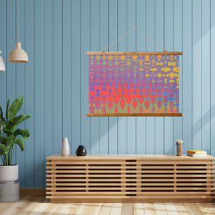 Colourful abstract art large Hanging Tapestry