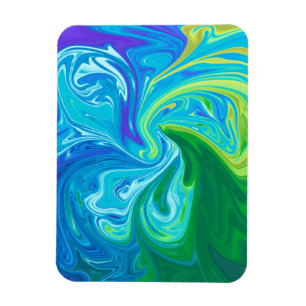 Colourful abstract art magnet