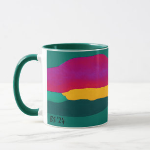 Colourful Abstract Art Mug by Beth Stafford 