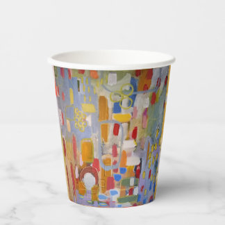 Colourful Abstract Art Paper Cups