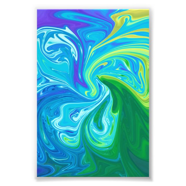 Colourful abstract art photo print (Front)