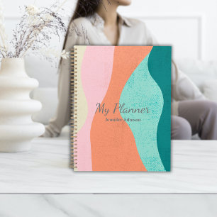 Colourful Abstract Art Planner - Personalised 