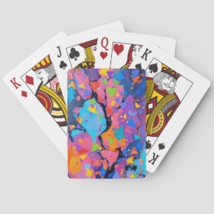 Colourful Abstract Art Playing Cards – Vibrant