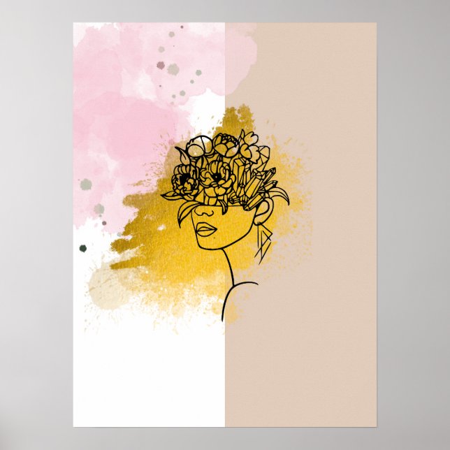 Colourful abstract art poster (Front)