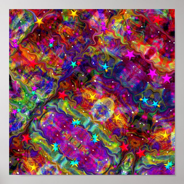Colourful Abstract Art Poster (Front)