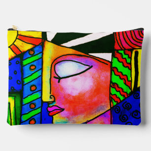 Colourful Abstract Art Print Cut Sew Bag