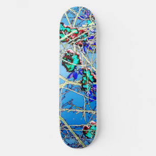 Colourful Abstract Art Print Skateboard