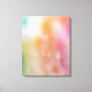 Colourful Abstract Art Red Pink Blue Purple Green Canvas Print