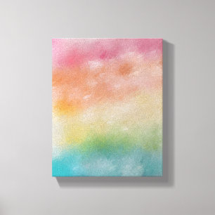Colourful Abstract Art Red Pink Blue Purple Modern Canvas Print
