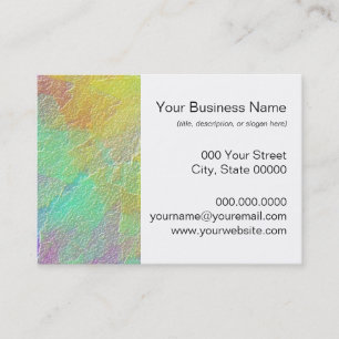 Colourful Abstract Art Simulated Textured Glass Business Card