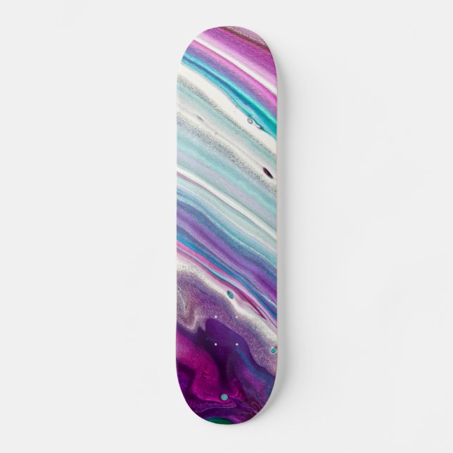 Colourful Abstract Art Skateboard (Front)