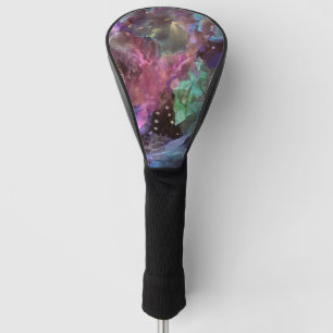 Colourful Abstract Art  Space Nebula  Golf Head Cover