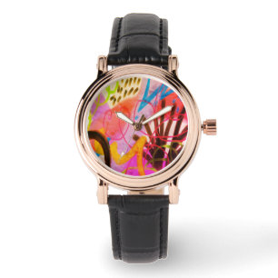 Colourful Abstract Art Watch