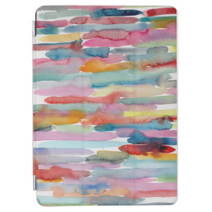 Colourful Abstract Art Watercolor Brush Strokes iPad Air Cover
