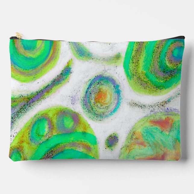 Colourful Abstract Art Zipper Pouch (Front)