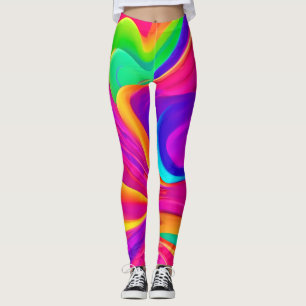 Colourful Abstract Artwork Leggings