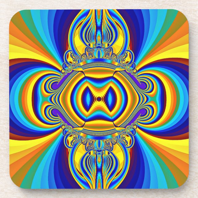 Colourful Abstract Background-14334 Coaster (Front)