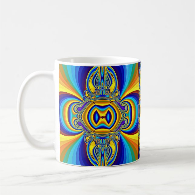 Colourful Abstract Background-14334 Coffee Mug (Left)