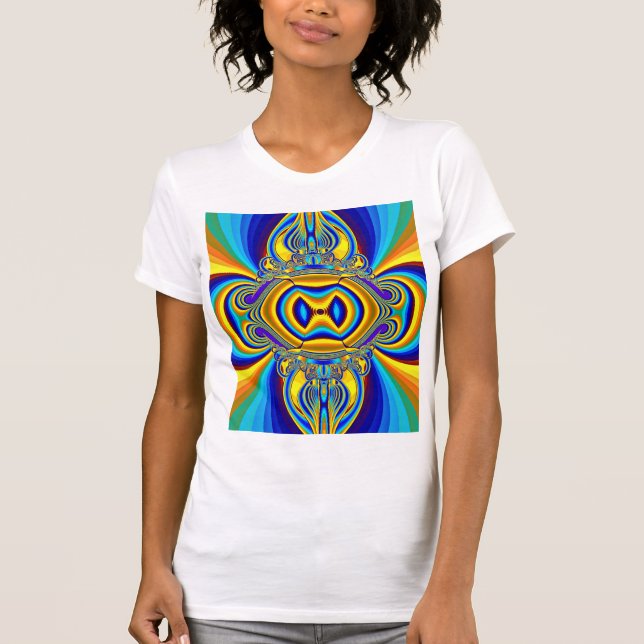 Colourful Abstract Background-14334 T-Shirt (Front)
