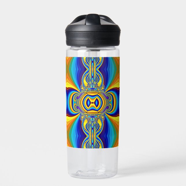 Colourful Abstract Background-14334 Water Bottle (Front)