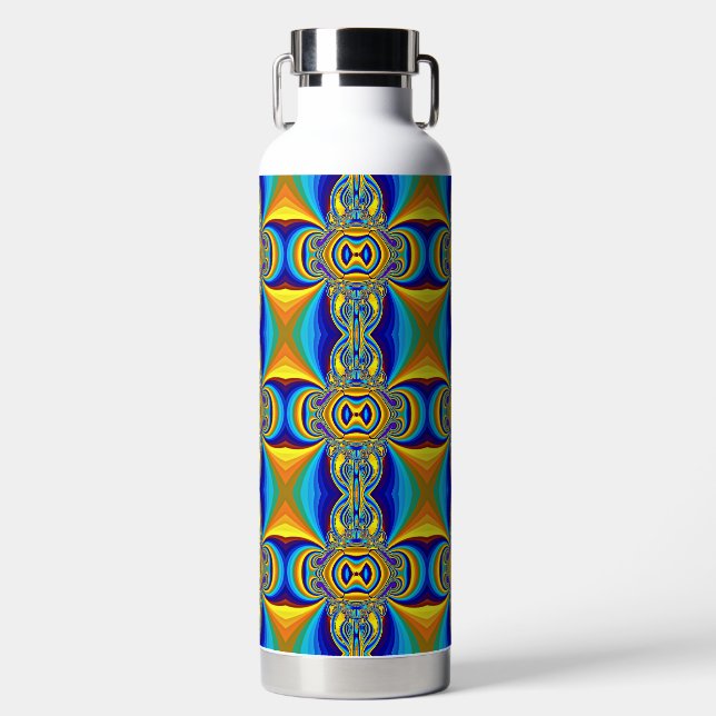 Colourful Abstract Background-14334 Water Bottle (Front)