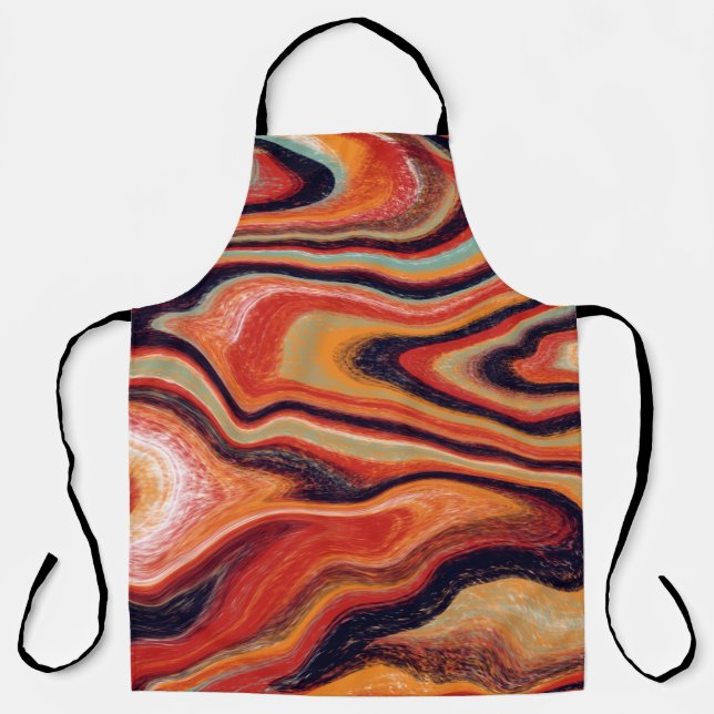 Colourful abstract background is made in the techn apron (Front)
