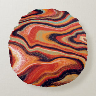 Colourful abstract background is made in the techn round cushion