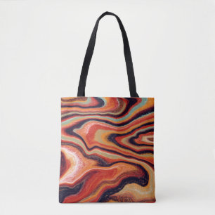 Colourful abstract background is made in the techn tote bag