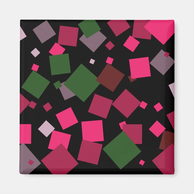 Colourful abstract background magnet (Front)
