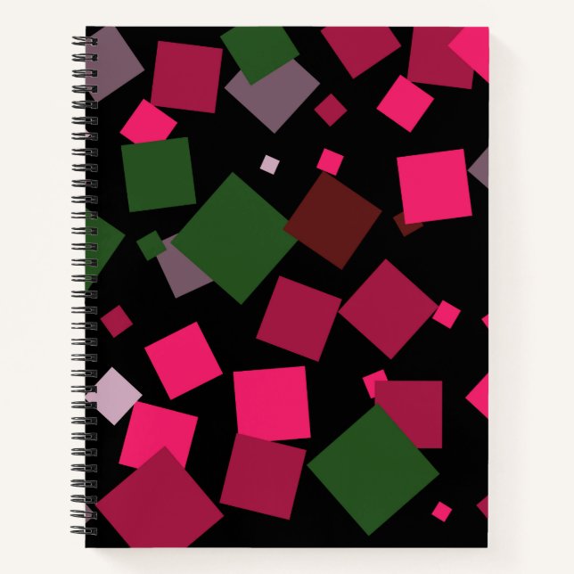 Colourful abstract background notebook (Front)