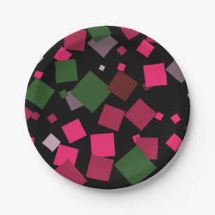 Colourful abstract background paper plate