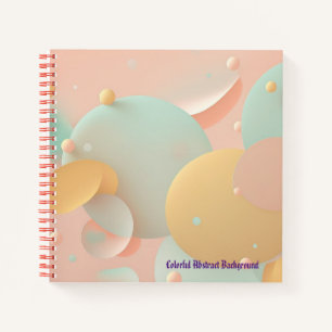 Colourful Abstract Background Spiral Notebook