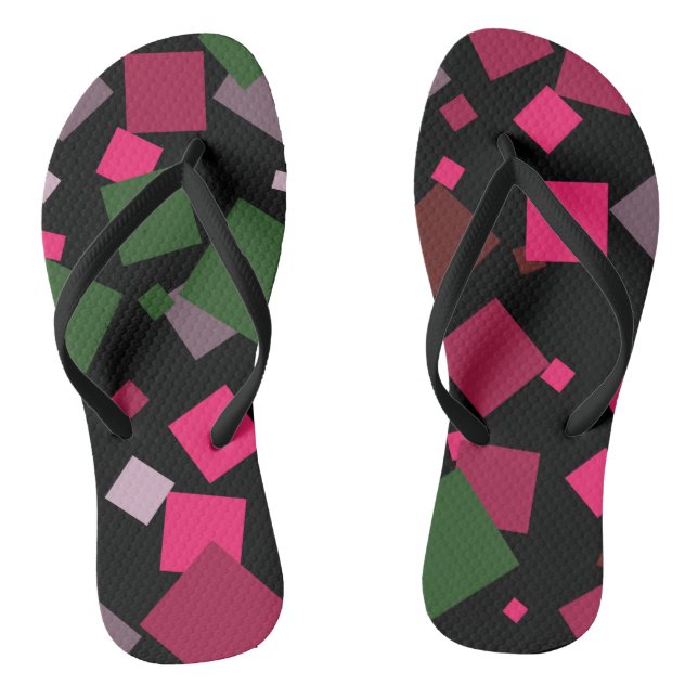 Colourful abstract background thongs (Footbed)