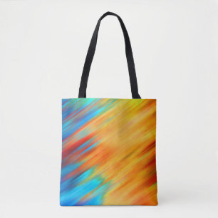 Colourful Abstract Blue Orange Flare Tote Bag