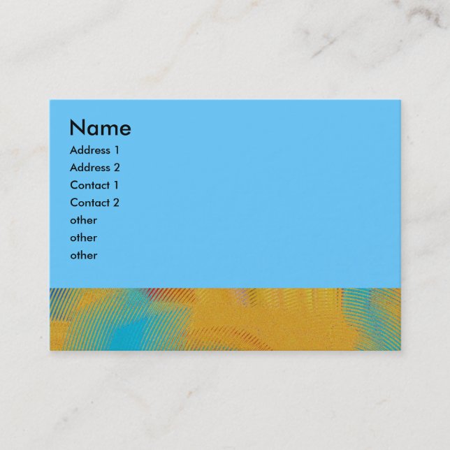 colourful abstract business card (Front)