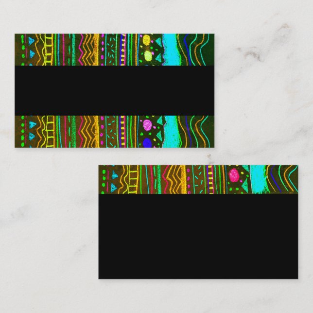 colourful abstract business card template  design (Front/Back)