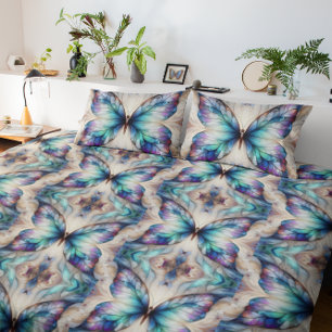 Colourful abstract butterfly design decorative cushion