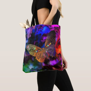 Colourful Abstract Butterfly Tote Bag