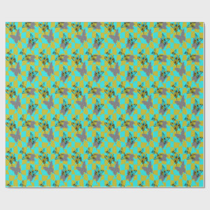 Colourful Abstract Butterfly  Wrapping Paper