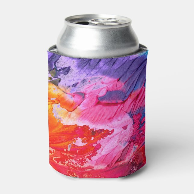 Colourful Abstract Can Cooler (Can Front)
