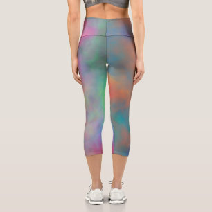 Colourful Abstract Capri Leggings