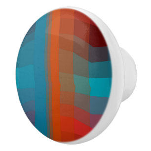 Colourful Abstract Ceramic Knob