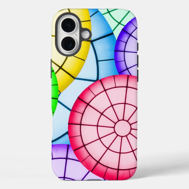 Colourful Abstract Circles Pattern Case-Mate iPhone Case (Back)
