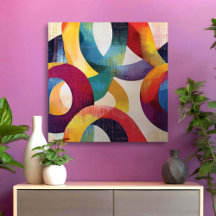 Colourful Abstract Circular Rings